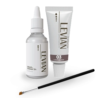 Набор краски Levian №3 (1 краска Light Brown, оксид, кисть), 1 шт. Набор краски Levian №3 (1 краска Light Brown, оксид, кисть), 1 шт.